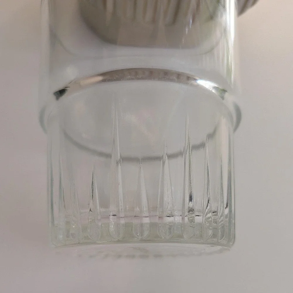 France Bistro Duralex Glass Tumbler Unisex Small Clear Excellent Ribbed Espresso